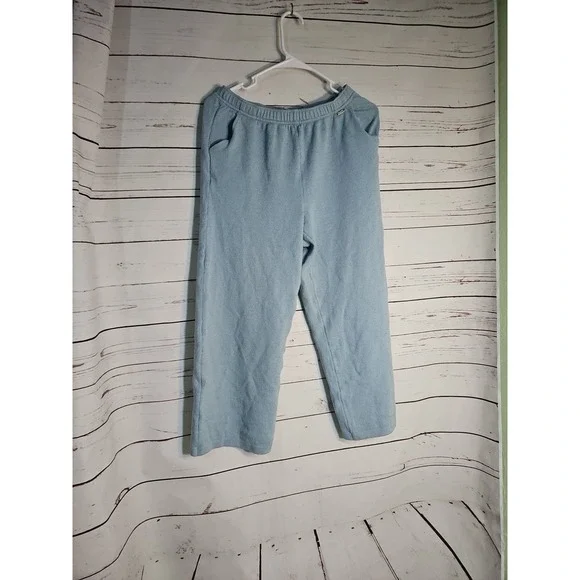 St. John 2 Piece Set Pants And Jacket Women Blue Color Full Zip Wide Leg Size S - Picture 5 of 13
